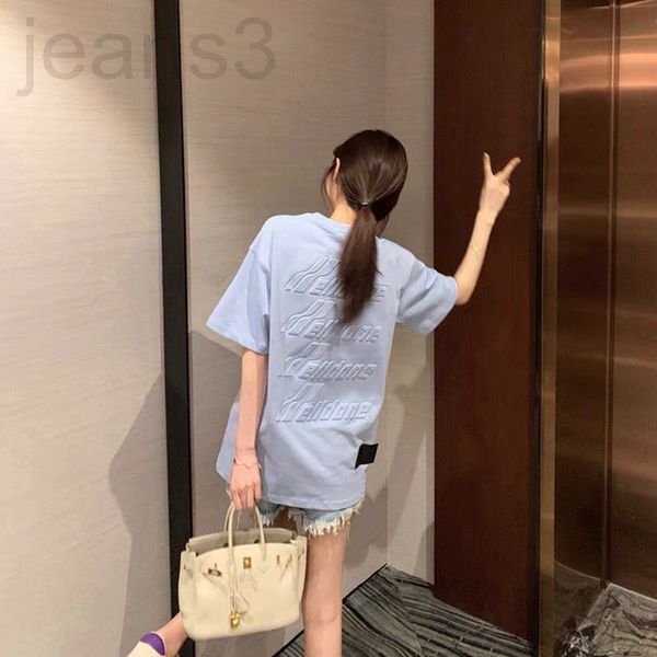 women's t-shirt designer high version we11done short sleeve 21 new summer three-dimensional letter relief embossed t-shirt, White
women's t-shirt designer high version we11done short sleeve 21 new summer three-dimensional letter relief embossed t-shirt, White