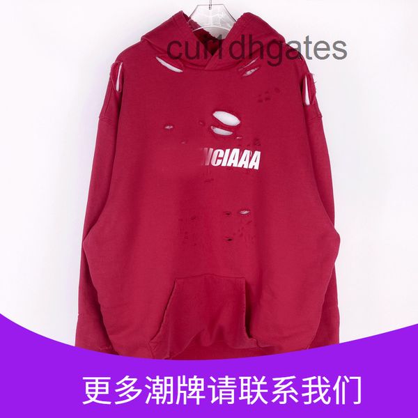 2022 designer blgc hoodies high version 21 new paris b family hoodie cracked hole washing tide men's and women's two-layer cloth t, Black
2022 designer blgc hoodies high version 21 new paris b family hoodie cracked hole washing tide men's and women's two-layer cloth t, Black
