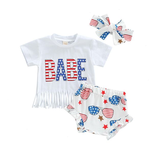 0-24m newborn infant baby set girl 3pcs independence day summer clothing letter printed shirt stars shorts, White
0-24m newborn infant baby set girl 3pcs independence day summer clothing letter printed shirt stars shorts, White