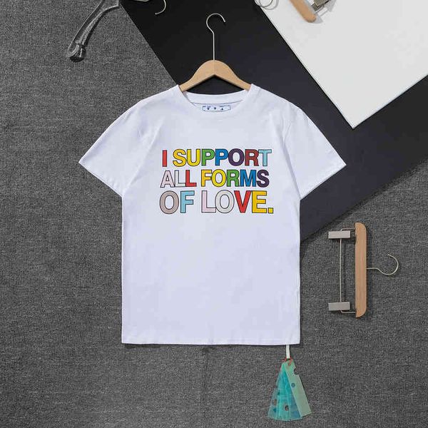factory direct sales new trendy luxury brand short sleeves tide colorful letter printing men's and women's cotton same sleeve batc, White;black
factory direct sales new trendy luxury brand short sleeves tide colorful letter printing men's and women's cotton same sleeve batc, White;black