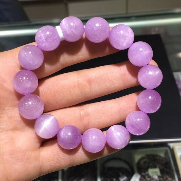 natural purple kunzite cat eye bracelet 14mm round beads crystal rare women men bracelet jewelry aaaaaaa, Silver
natural purple kunzite cat eye bracelet 14mm round beads crystal rare women men bracelet jewelry aaaaaaa, Silver