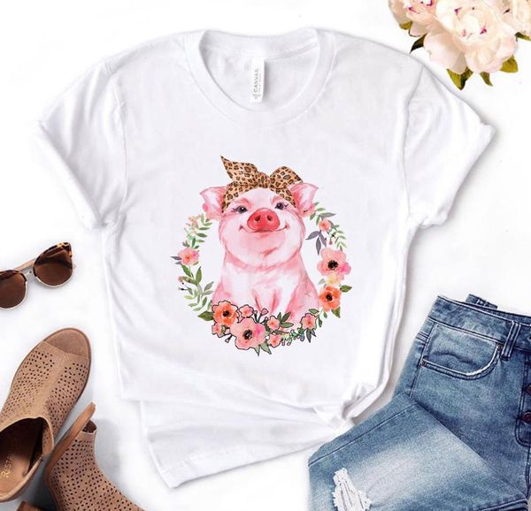 female t-shirt leopard bandana tee pig bow sunflower floral print harajuku cartoon 90s graphic, White
female t-shirt leopard bandana tee pig bow sunflower floral print harajuku cartoon 90s graphic, White