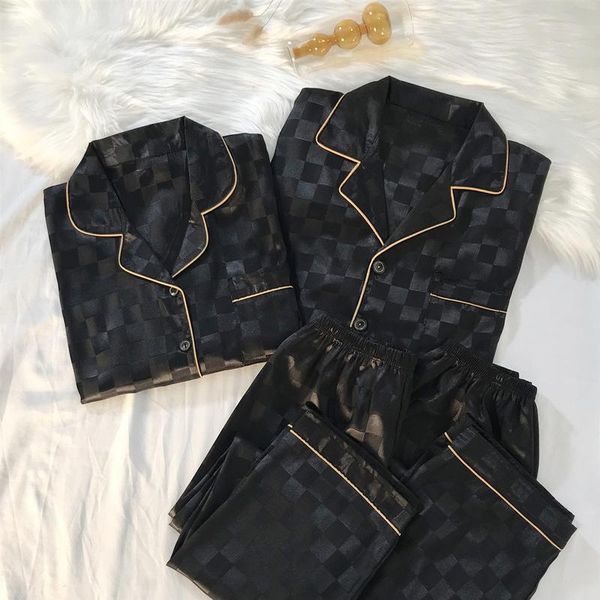 women's pants & capris pajamas sets high-quality light luxury silk women's pajama spring autumn long-sleeve cardigan set fashion i, Black;white
women's pants & capris pajamas sets high-quality light luxury silk women's pajama spring autumn long-sleeve cardigan set fashion i, Black;white