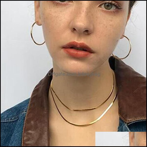 chains necklaces pendants jewelry titanium steel necklace upgrade non fading metal snake bone chain neck wind clavicle jewelr dh5tw, Silver
chains necklaces pendants jewelry titanium steel necklace upgrade non fading metal snake bone chain neck wind clavicle jewelr dh5tw, Silver