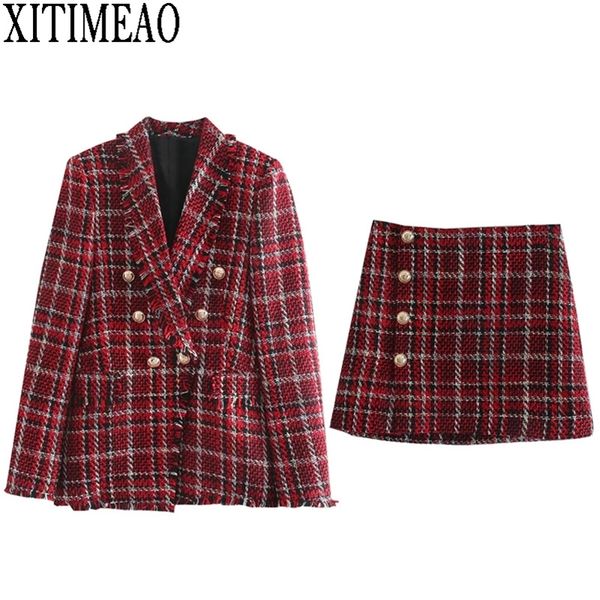 xitimeao women autumn winter tweed vintage two piece skirt suits sets buttons coat and a-line skirt sets elegant fashion 220506, White
xitimeao women autumn winter tweed vintage two piece skirt suits sets buttons coat and a-line skirt sets elegant fashion 220506, White