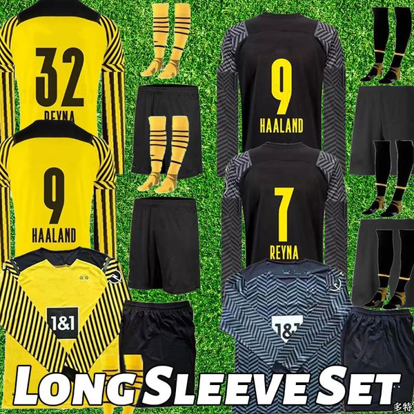 long sleeve dortmund haaland soccer jerseys reus reyna bellingham football shirts hummels brandt hazard jersey shirt men full set kit socks, Black;yellow
long sleeve dortmund haaland soccer jerseys reus reyna bellingham football shirts hummels brandt hazard jersey shirt men full set kit socks, Black;yellow