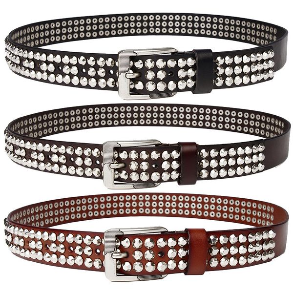 2021 men's designer belt personality women's leather jeans belt pin buckle casual wholesale willow nail trend decorative, Black;brown
2021 men's designer belt personality women's leather jeans belt pin buckle casual wholesale willow nail trend decorative, Black;brown