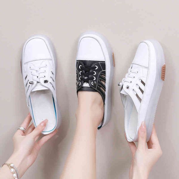 slippers leather slippers women's 22 summer wear flat bottom baotou cross belt hollow out lovely thick soft large comfortable women qr1, Black
slippers leather slippers women's 22 summer wear flat bottom baotou cross belt hollow out lovely thick soft large comfortable women qr1, Black
