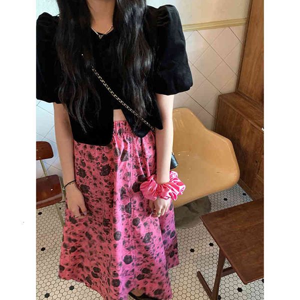 skirts girls' printed pink elastic high waist skirt women's 2022 spring design temperament a-shaped 3s92, Black
skirts girls' printed pink elastic high waist skirt women's 2022 spring design temperament a-shaped 3s92, Black