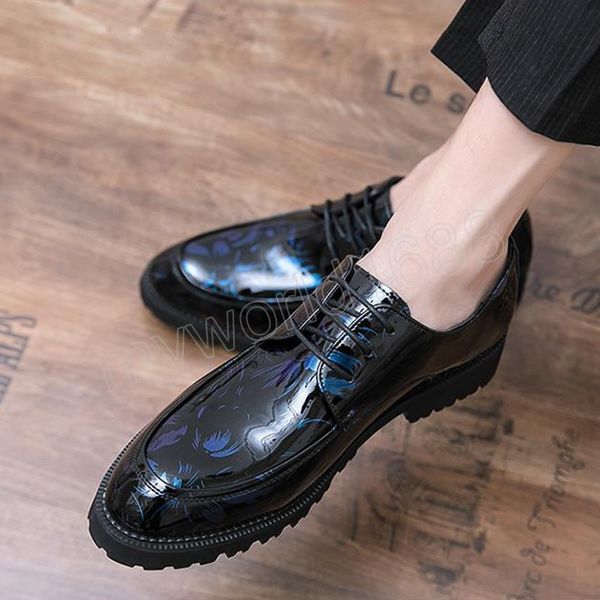 derby man shoes patent leather shoes men formal party shoes for men spring autumn, Black
derby man shoes patent leather shoes men formal party shoes for men spring autumn, Black
