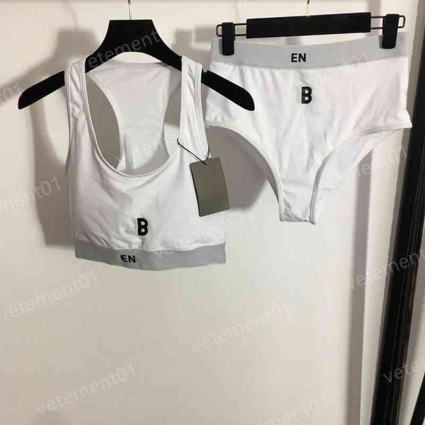 womens two piece pants bikini split swimsuit sets letter print camisole briefs yoga sports set two piece women designer tracksuits, White
womens two piece pants bikini split swimsuit sets letter print camisole briefs yoga sports set two piece women designer tracksuits, White