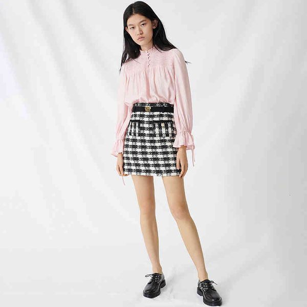 skirts french elegant maje spring and summer black white plaid versatile small fragrance women's short skirt
skirts french elegant maje spring and summer black white plaid versatile small fragrance women's short skirt