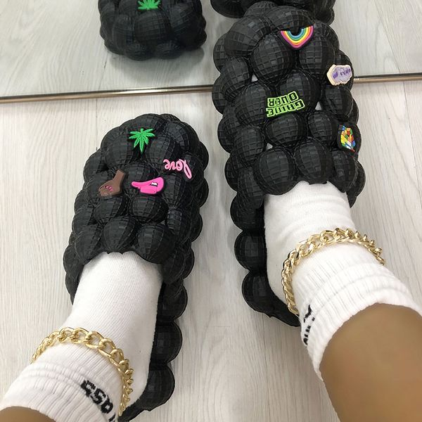 bubble flip flops men slippers creative funny flat bubble sandals fashion charm chain rhinestone design couple flip flops casual, Black
bubble flip flops men slippers creative funny flat bubble sandals fashion charm chain rhinestone design couple flip flops casual, Black