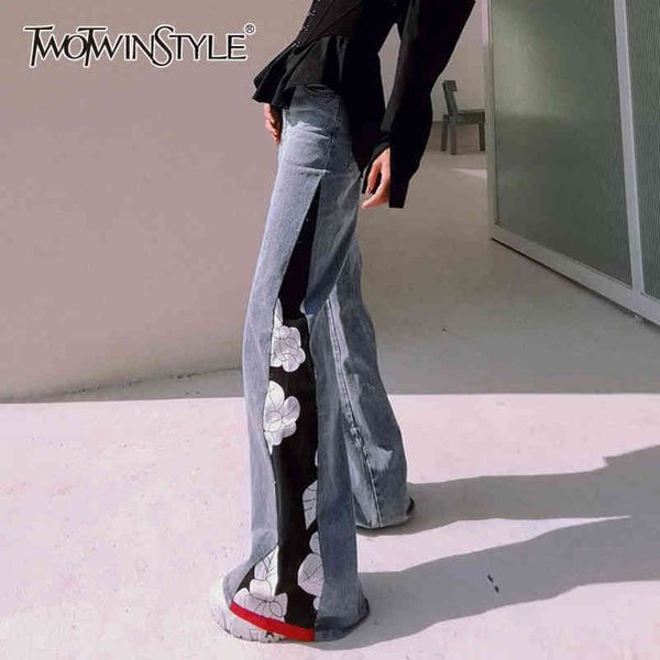 casual patchwork print jeans for women high waist straight wide leg loose denim trousers female fashion spring 210423, Blue
casual patchwork print jeans for women high waist straight wide leg loose denim trousers female fashion spring 210423, Blue