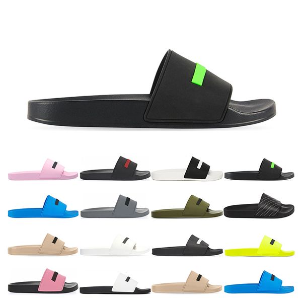 luxurys designers pool slides rubber slippers mens womens black fluo green yellow bule beige pink fashion sandals sports sneakers outdoor
luxurys designers pool slides rubber slippers mens womens black fluo green yellow bule beige pink fashion sandals sports sneakers outdoor