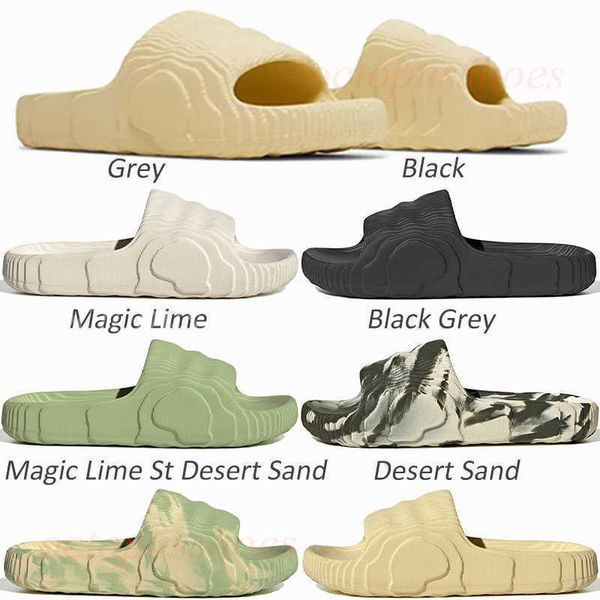 2022 version adilette 22 slides mens womens slippers black grey magic lime desert sand flip flops platform scuffs sandales men women
2022 version adilette 22 slides mens womens slippers black grey magic lime desert sand flip flops platform scuffs sandales men women