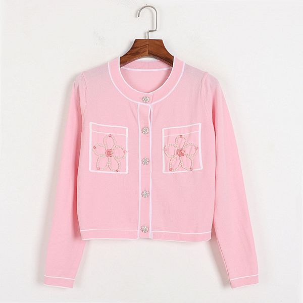 22 2022 milan runway spring summer brand same style sweater white black pink beads long sleeve crew neck womens dl
22 2022 milan runway spring summer brand same style sweater white black pink beads long sleeve crew neck womens dl
