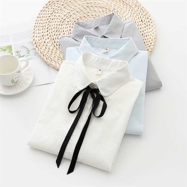 hsa spring women clothing bow tie long sleeve blouse and shirts white pet pan kawaii girls blusa mujer 210716
hsa spring women clothing bow tie long sleeve blouse and shirts white pet pan kawaii girls blusa mujer 210716