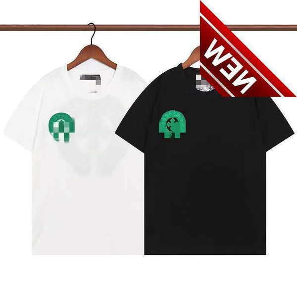 2022 new high street ch kejia green towel embroidered cross horseshoe short sleeve t-shirt men's and women's, White;black
2022 new high street ch kejia green towel embroidered cross horseshoe short sleeve t-shirt men's and women's, White;black