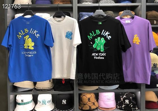 women's t-shirt designer 2022 spring and summer new korean mlb graffiti foam printing simple cotton loose couple round neck short sleev, White
women's t-shirt designer 2022 spring and summer new korean mlb graffiti foam printing simple cotton loose couple round neck short sleev, White