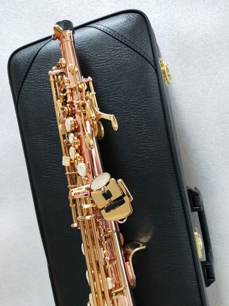 phosphorus-plated copper straight saxophone b-flat music instrument real picture professional performance with golden keys
phosphorus-plated copper straight saxophone b-flat music instrument real picture professional performance with golden keys