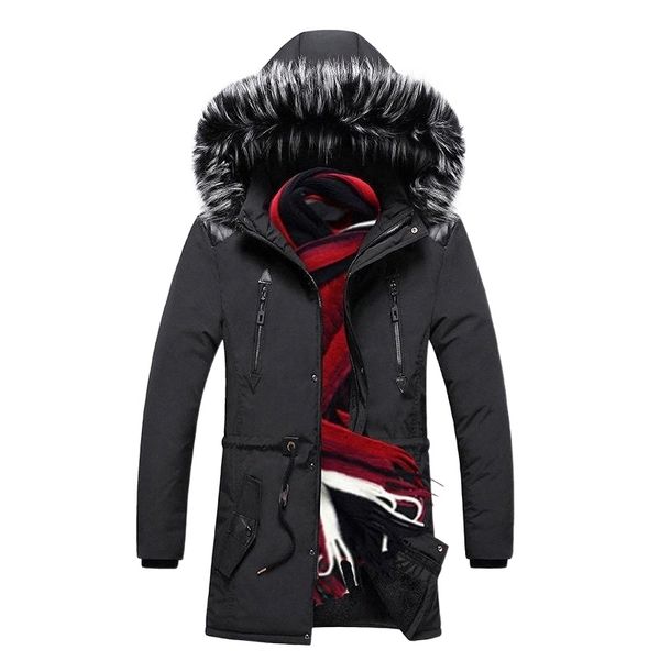 men's thermal underwear autumn and winter long warm windproof thick cotton jacket casual fashion parka coat arrival l2aa#, Black;white
men's thermal underwear autumn and winter long warm windproof thick cotton jacket casual fashion parka coat arrival l2aa#, Black;white