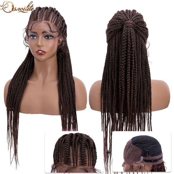 costume accessories synthetic box braided wig for women 25 inches long cornrow braids hair wig with baby hair american african lace wig, Silver
costume accessories synthetic box braided wig for women 25 inches long cornrow braids hair wig with baby hair american african lace wig, Silver