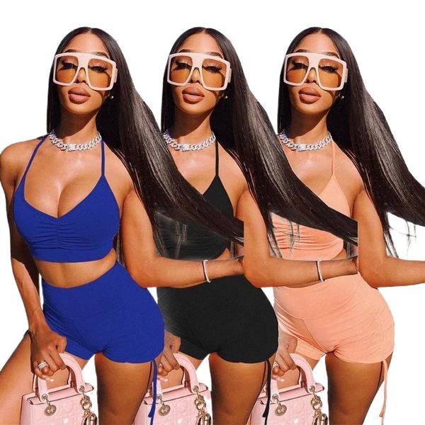 women's tracksuits solid color pleated two piece vest shorts suit summer women jogger sets m5ne#, Gray
women's tracksuits solid color pleated two piece vest shorts suit summer women jogger sets m5ne#, Gray