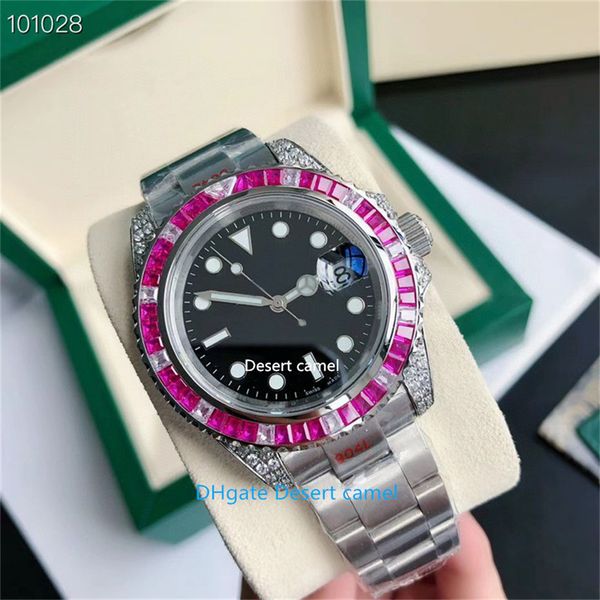 men's watches 40mm automatic mechanical watch kf factory make 904l 2813 movement diamond inlaid ceramic watch ring sapphire diving wris, Slivery;brown
men's watches 40mm automatic mechanical watch kf factory make 904l 2813 movement diamond inlaid ceramic watch ring sapphire diving wris, Slivery;brown