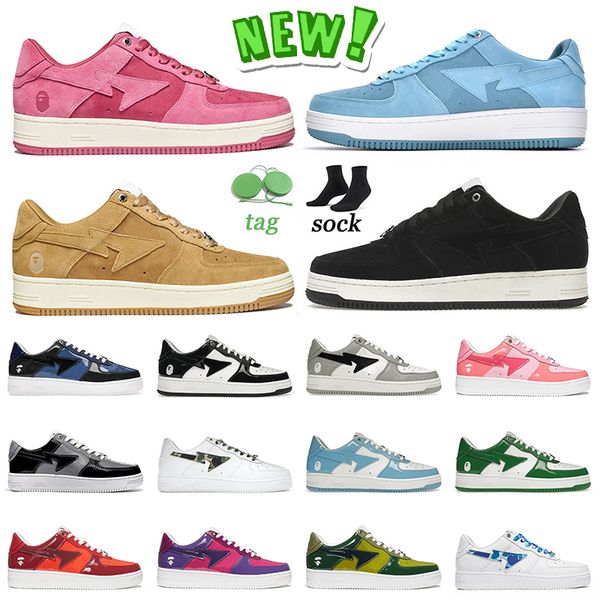 fashion running shoes bapestas sk8 mens women pink suede beige black suede trainers sneakers
fashion running shoes bapestas sk8 mens women pink suede beige black suede trainers sneakers