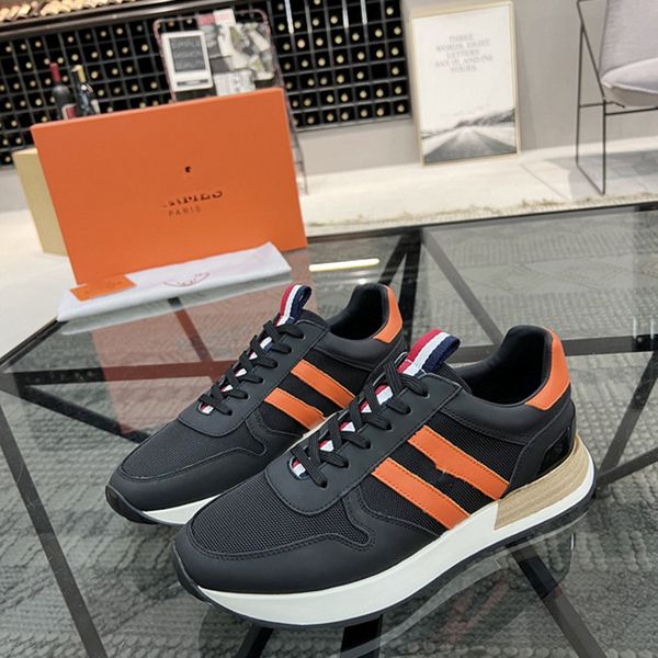 2020 luxury men h leather trainers extra white calfskin sneaker for men women platform designer shoes party casual shoes, Black
2020 luxury men h leather trainers extra white calfskin sneaker for men women platform designer shoes party casual shoes, Black
