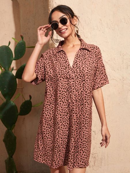 allover print drop shoulder dress m886#, Black;gray
allover print drop shoulder dress m886#, Black;gray