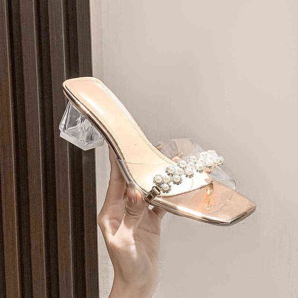2022 summer open toe outer wearing slippers thick fashion heels net red half support sandal, Black
2022 summer open toe outer wearing slippers thick fashion heels net red half support sandal, Black