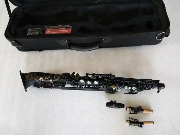 s-901 soprano sax b flat soprano saxophone curved pearl black professional grade
s-901 soprano sax b flat soprano saxophone curved pearl black professional grade