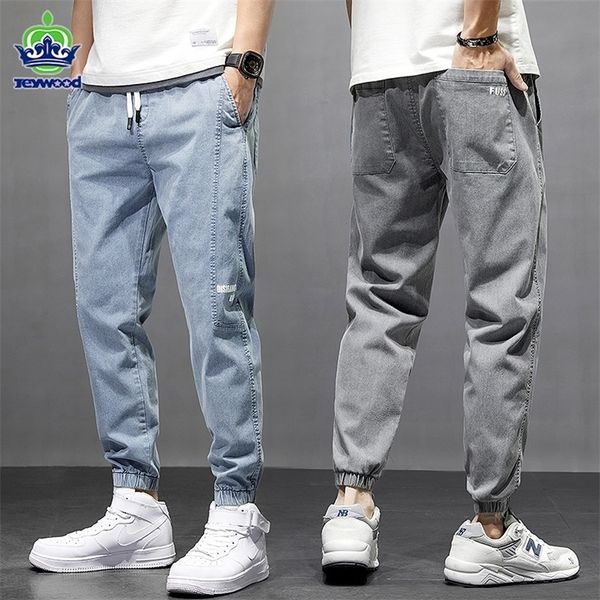 spring summer cotton jogger pant men pants harajuku cargo jeans casual harem denim korean hip hop sweatpants male trousers 220509, Black 
spring summer cotton jogger pant men pants harajuku cargo jeans casual harem denim korean hip hop sweatpants male trousers 220509, Black