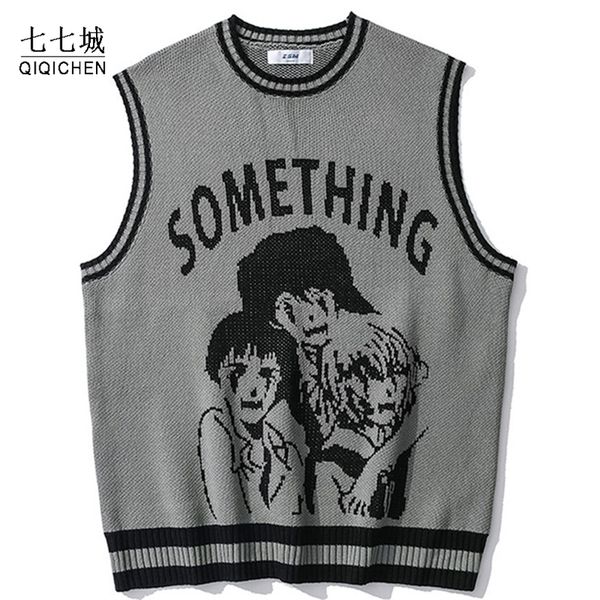 college knitted vest sweaters men women street hip hop casual band cartoons anime pattern oneck sleeveless sweaters 220817, Black;white
college knitted vest sweaters men women street hip hop casual band cartoons anime pattern oneck sleeveless sweaters 220817, Black;white