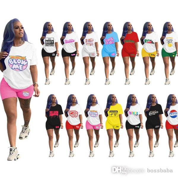 summer short tracksuits women fashion t-shirt desinger letter yoga suits 2 piece set sport casual solid color printed clothes short sleeve s, Gray
summer short tracksuits women fashion t-shirt desinger letter yoga suits 2 piece set sport casual solid color printed clothes short sleeve s, Gray