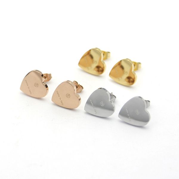 stainless steel women designer stud high polished luxury style simple heart-shaped couple earrings for lady party wedding hoop wholesale, Golden;silver
stainless steel women designer stud high polished luxury style simple heart-shaped couple earrings for lady party wedding hoop wholesale, Golden;silver