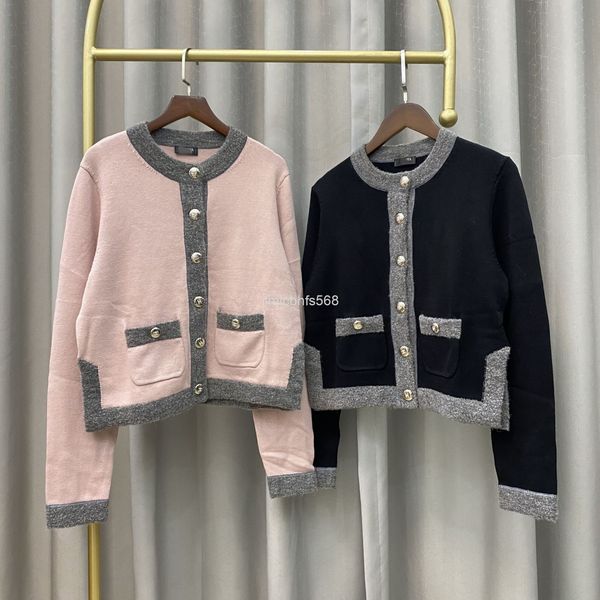 women's knits & tees 21 autumn and winter small fragrance round neck contrast color long sleeve cardigan cashmere sweater women's, White
women's knits & tees 21 autumn and winter small fragrance round neck contrast color long sleeve cardigan cashmere sweater women's, White