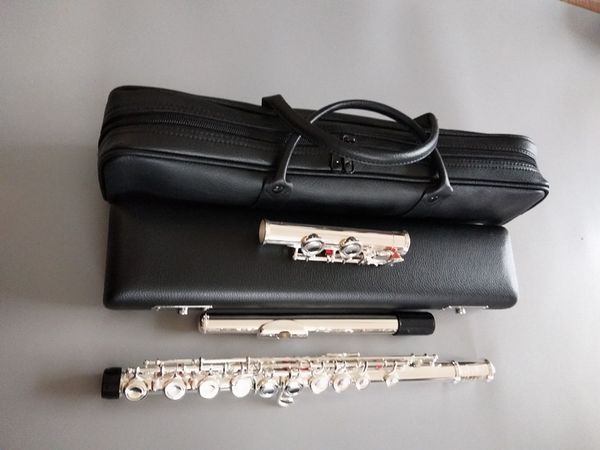 new quality flute 17 key open music instrument 471h e-key c tune silver plated playing music with case
new quality flute 17 key open music instrument 471h e-key c tune silver plated playing music with case