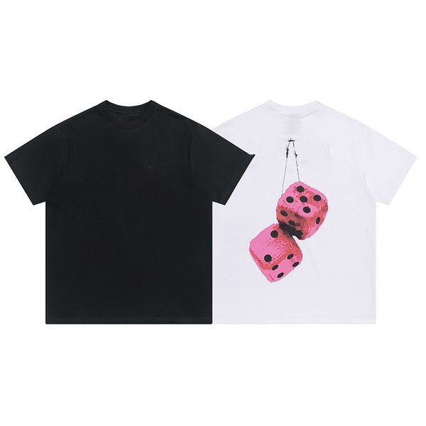 trendy fashion dice logo print women's t-shirt sleeve casual loose versatile short sleeve, White
trendy fashion dice logo print women's t-shirt sleeve casual loose versatile short sleeve, White