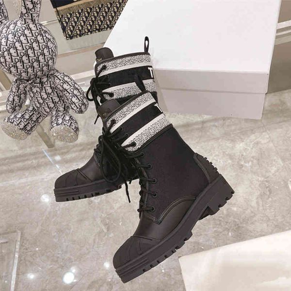 boots british style flat bottomed middle heel martin boots women's tube front cross strap thick knight, Black
boots british style flat bottomed middle heel martin boots women's tube front cross strap thick knight, Black