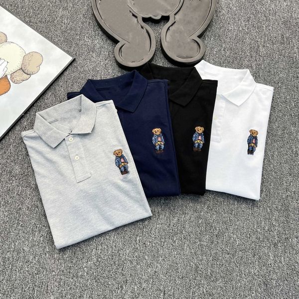 summer designer men dress polo embroidered polos bear short sleeve t-shirt half bears mens business polo shirt causal o348#, White;black
summer designer men dress polo embroidered polos bear short sleeve t-shirt half bears mens business polo shirt causal o348#, White;black