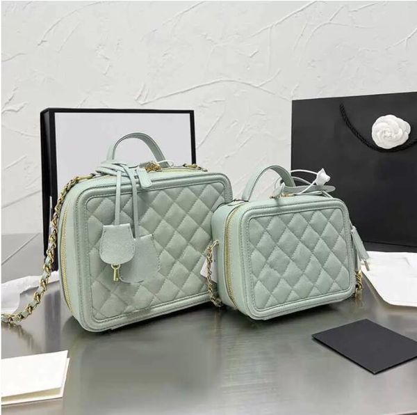 tz womens luxury quality cosmetic bags box grained caviar crossbody designer bags gold-tone metal chain key lock zipper patchwork messenger
tz womens luxury quality cosmetic bags box grained caviar crossbody designer bags gold-tone metal chain key lock zipper patchwork messenger