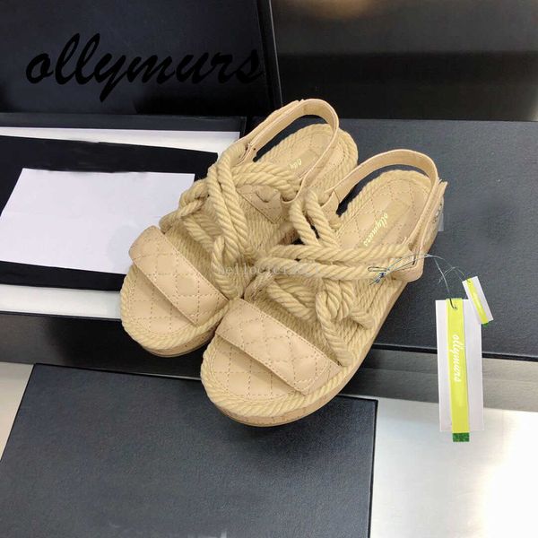 luxury designers slippers beige white rope cross flats sandals gladiator summer platform sandal slide shoes women zapatos mujer ankle strap, Black
luxury designers slippers beige white rope cross flats sandals gladiator summer platform sandal slide shoes women zapatos mujer ankle strap, Black