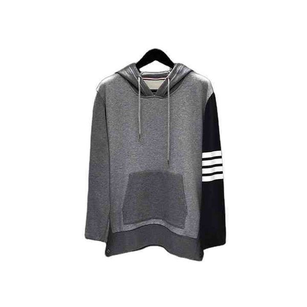 fashion brand tb long-sleeved hooded pullover sweatshirt sports suit male and female couple autumn and winter color block casual jacket, Black
fashion brand tb long-sleeved hooded pullover sweatshirt sports suit male and female couple autumn and winter color block casual jacket, Black