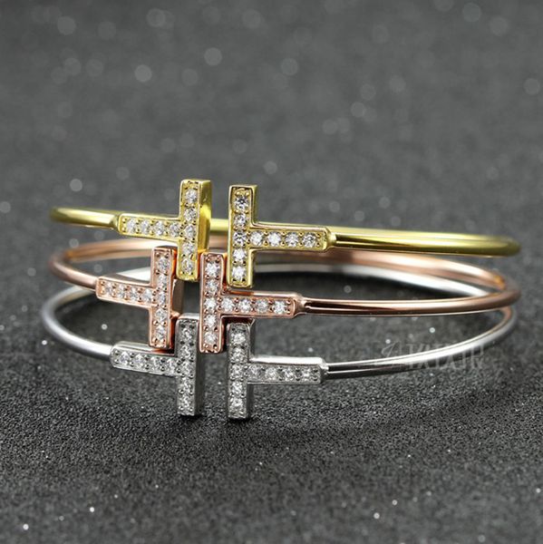 plated gold adjustable bracelet cz bangles crystal pulsera double t shaped metal cuff bracelets bangle open cross charm for women or men 3gb, Black
plated gold adjustable bracelet cz bangles crystal pulsera double t shaped metal cuff bracelets bangle open cross charm for women or men 3gb, Black