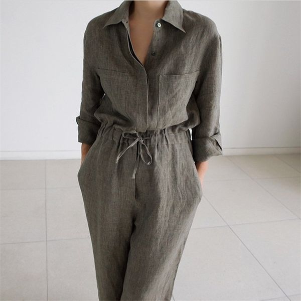 lanmrem autumn new casual fashion temperament women loose solid color long-sleeved drawstring belt jumpsuit tc649 201113, Black;white
lanmrem autumn new casual fashion temperament women loose solid color long-sleeved drawstring belt jumpsuit tc649 201113, Black;white