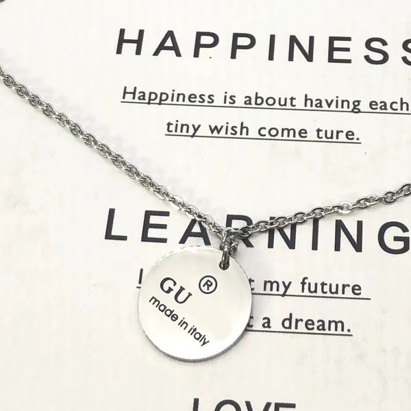 round necklace women stainless steel couple chain pendant necklaces jewelry on the neck gift for girlfriend accessories wholesale, Silver
round necklace women stainless steel couple chain pendant necklaces jewelry on the neck gift for girlfriend accessories wholesale, Silver