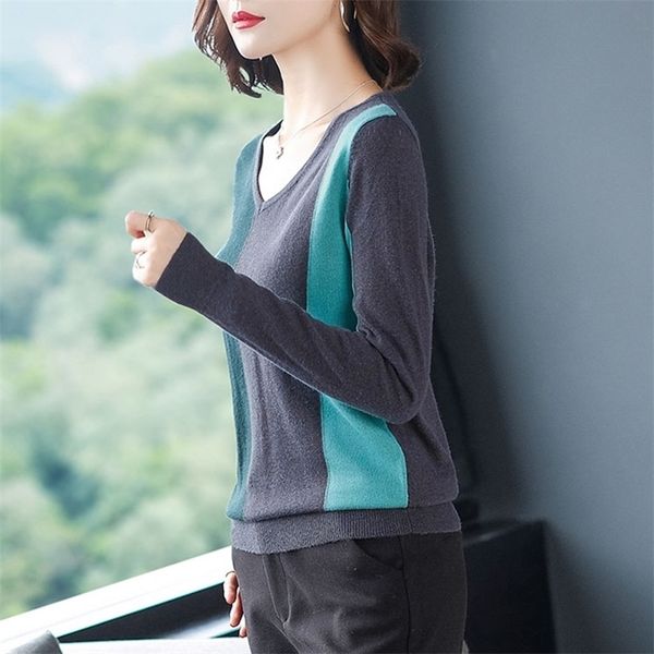 shintimes contrast color fall long sleeve women sweater knitted v-neck high elastic winter fashion sweater women pullovers 201204, White;black
shintimes contrast color fall long sleeve women sweater knitted v-neck high elastic winter fashion sweater women pullovers 201204, White;black
